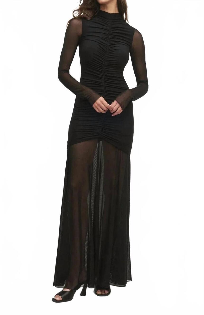 NEW FAVORITE DAUGHTER the love language long sleeve gown in black